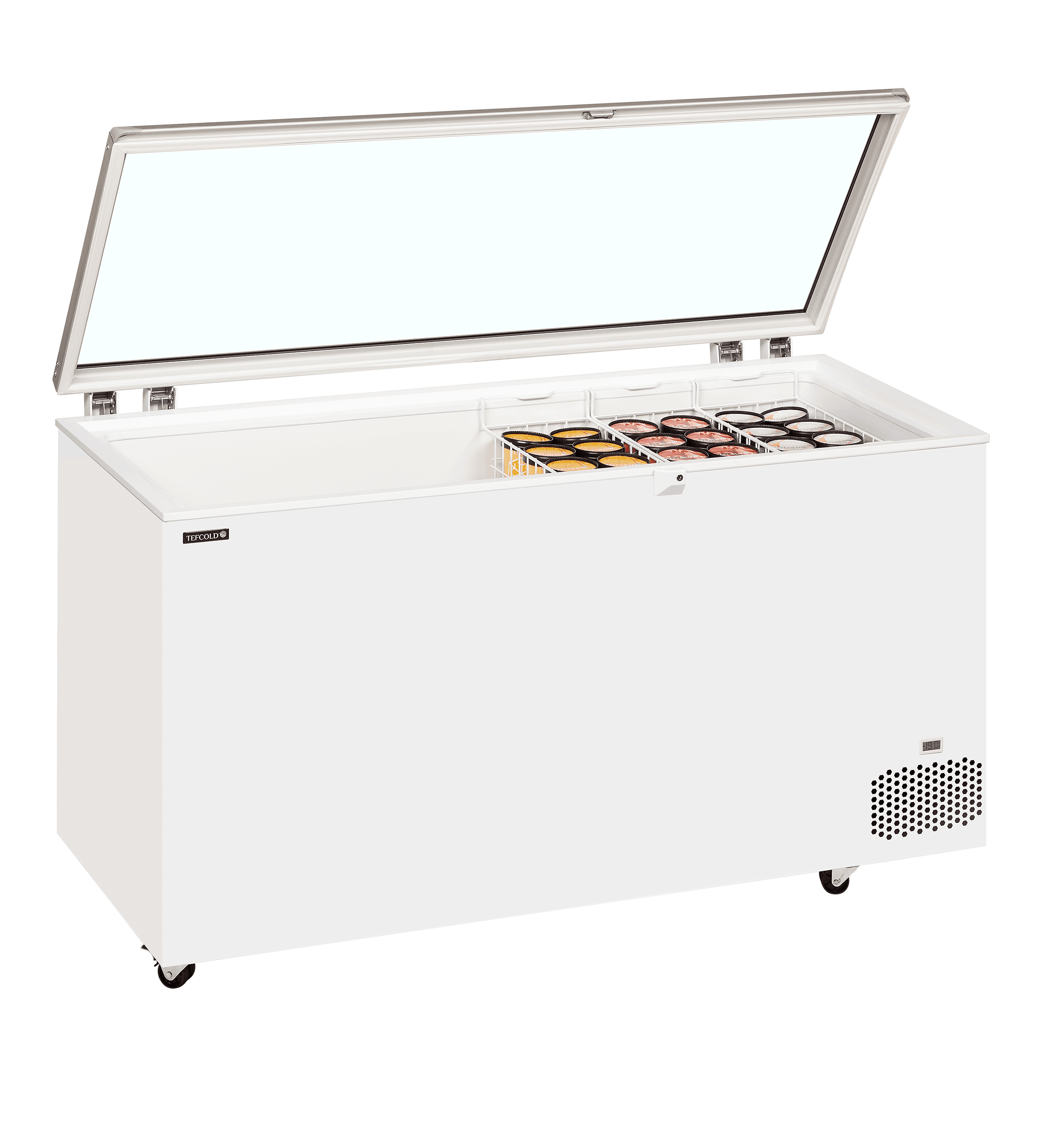 Hinged Glass Lid Chest Freezer — image 2