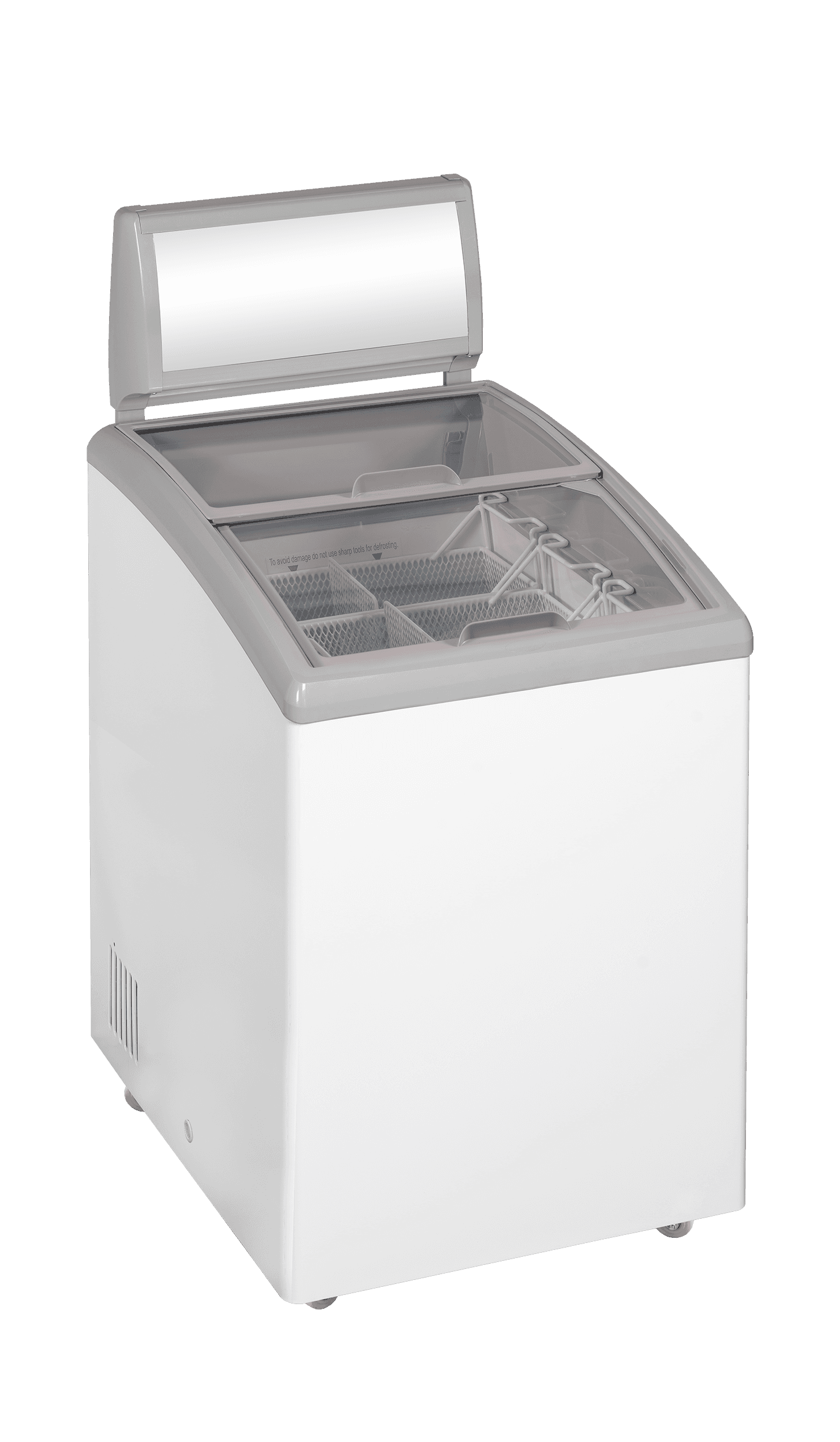 Sliding Curved Glass Lid Chest Freezer — image 1