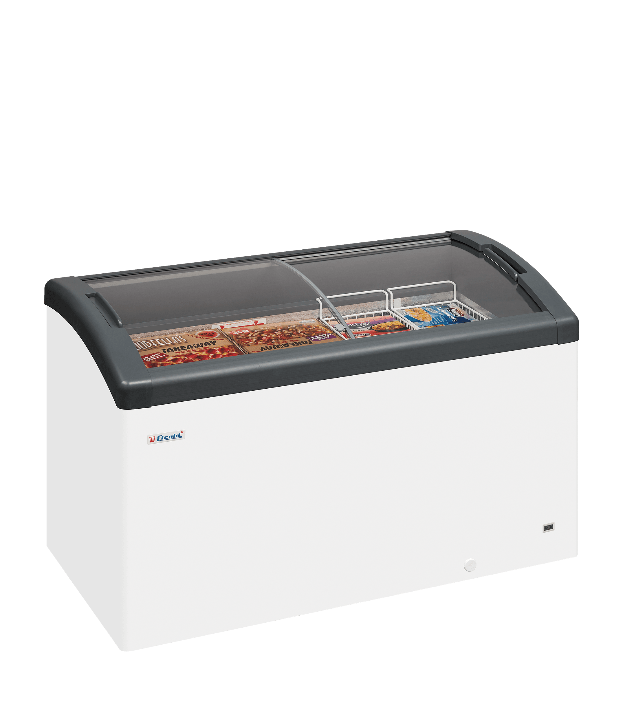 Sliding Curved Glass Lid Chest Freezer — image 2