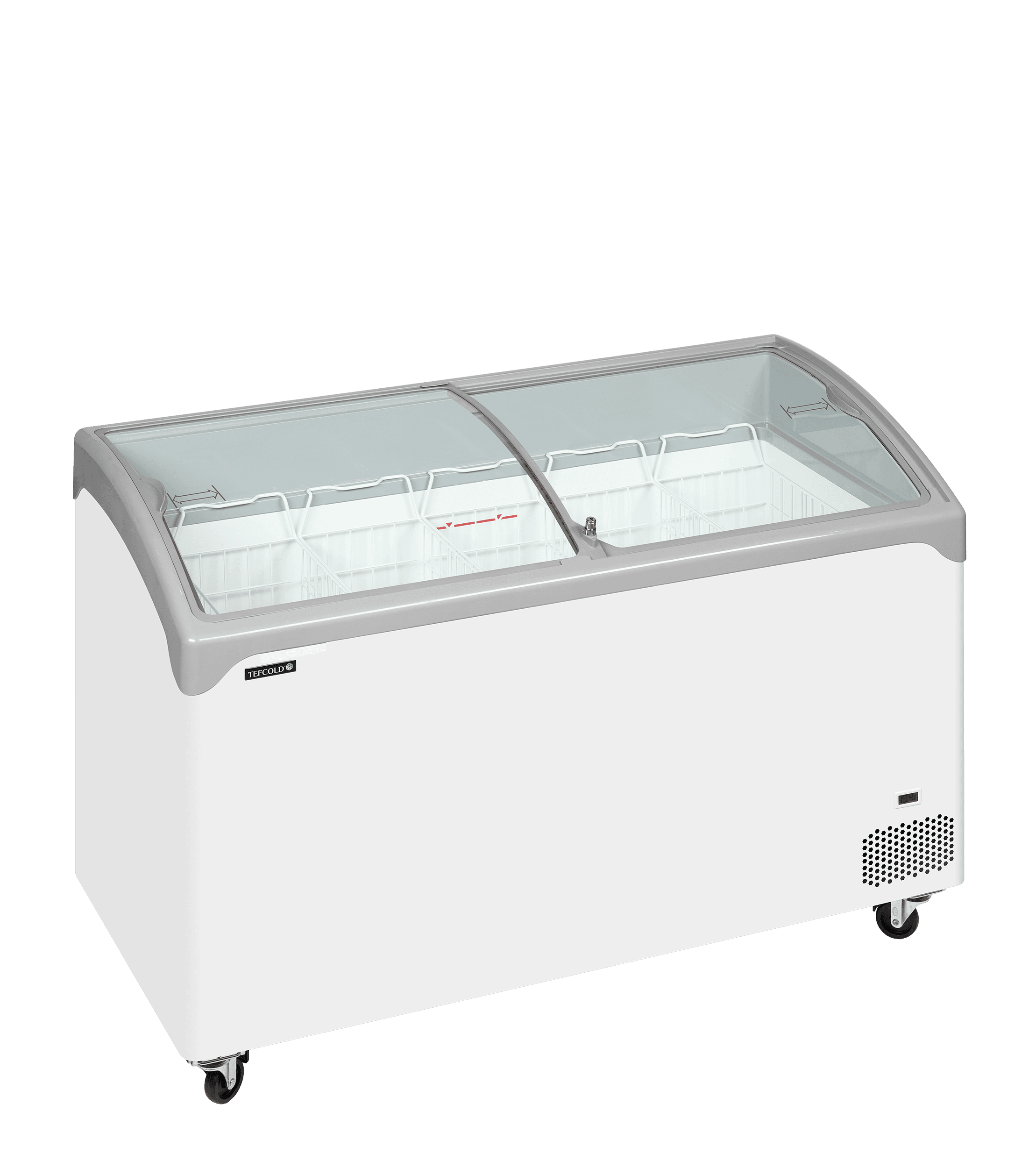 Sliding Curved Glass Lid Chest Freezer — image 1