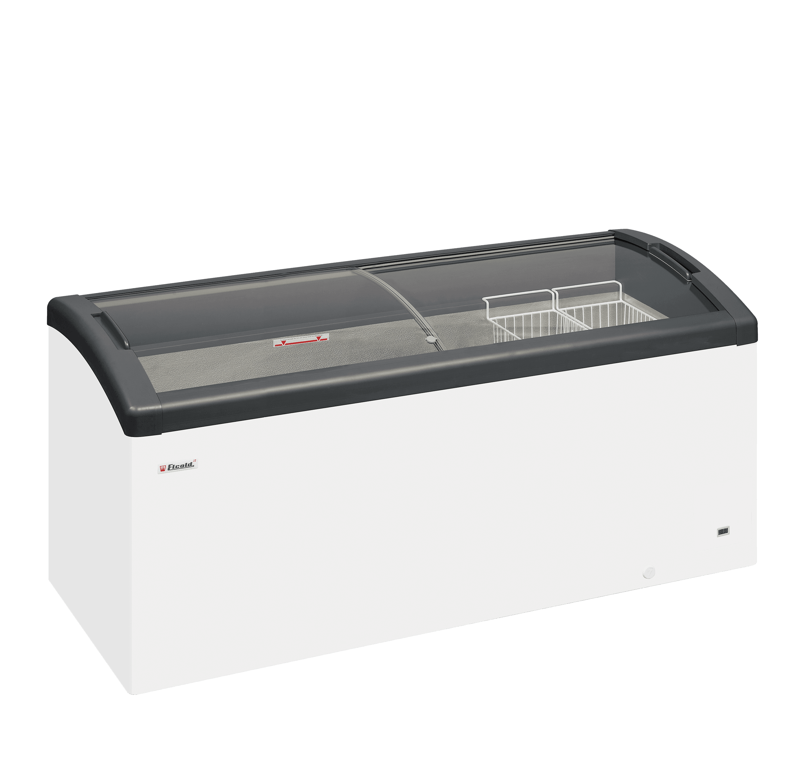 Sliding Curved Glass Lid Chest Freezer — image 1