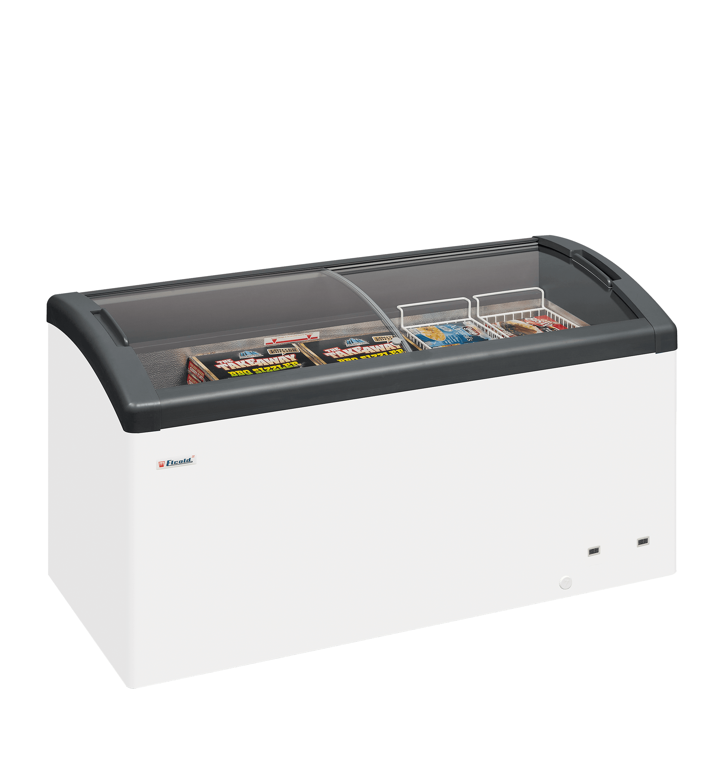 Sliding Curved Glass Lid Chest Freezer — image 2