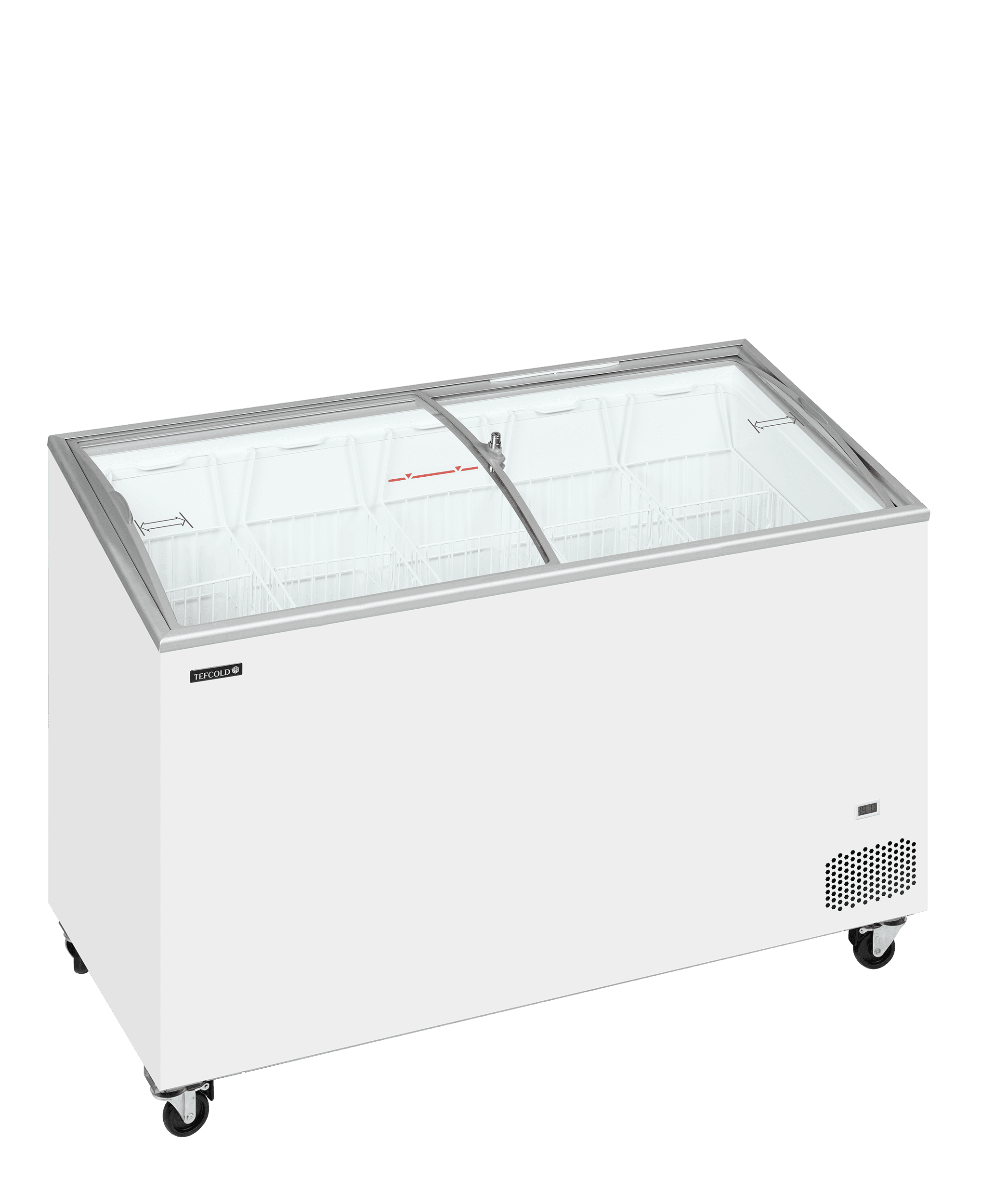 Sliding Curved Glass Lid Chest Freezer — image 1