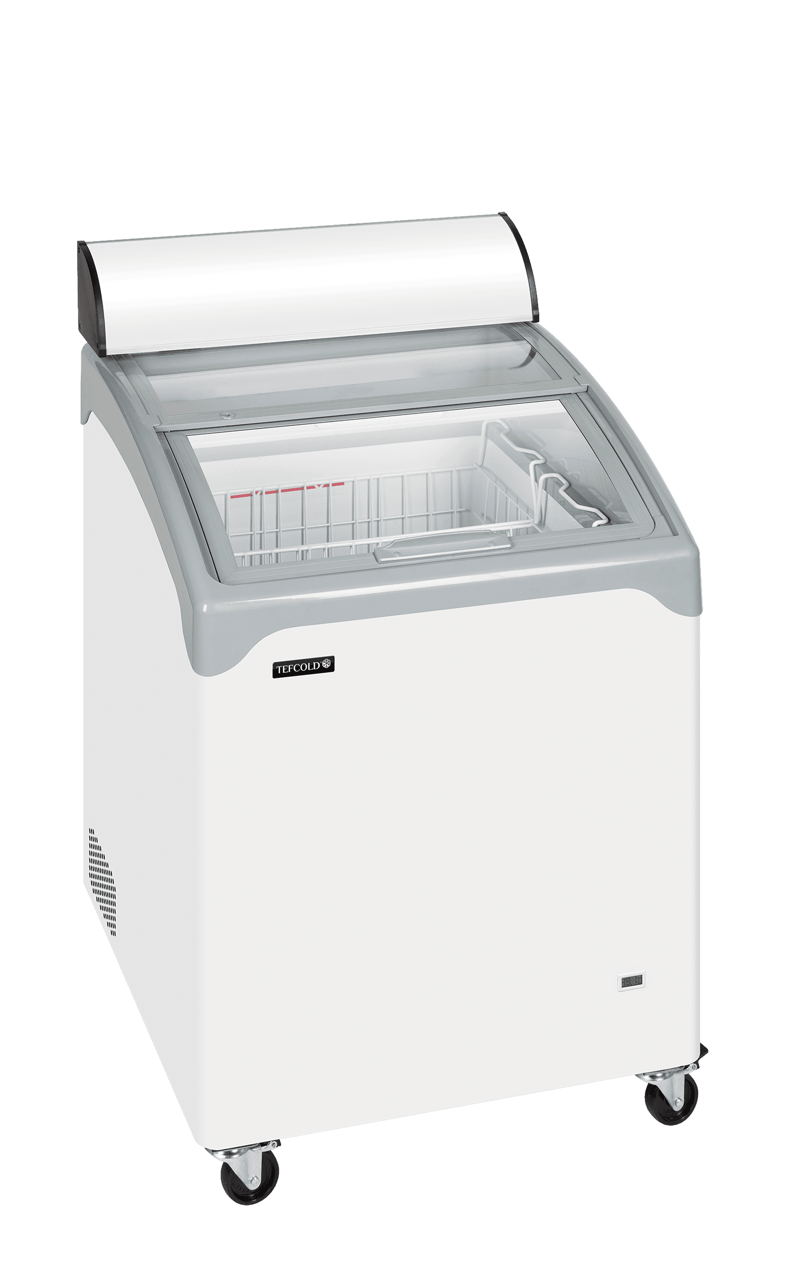 Sliding Curved Glass Lid Chest Freezer — image 1