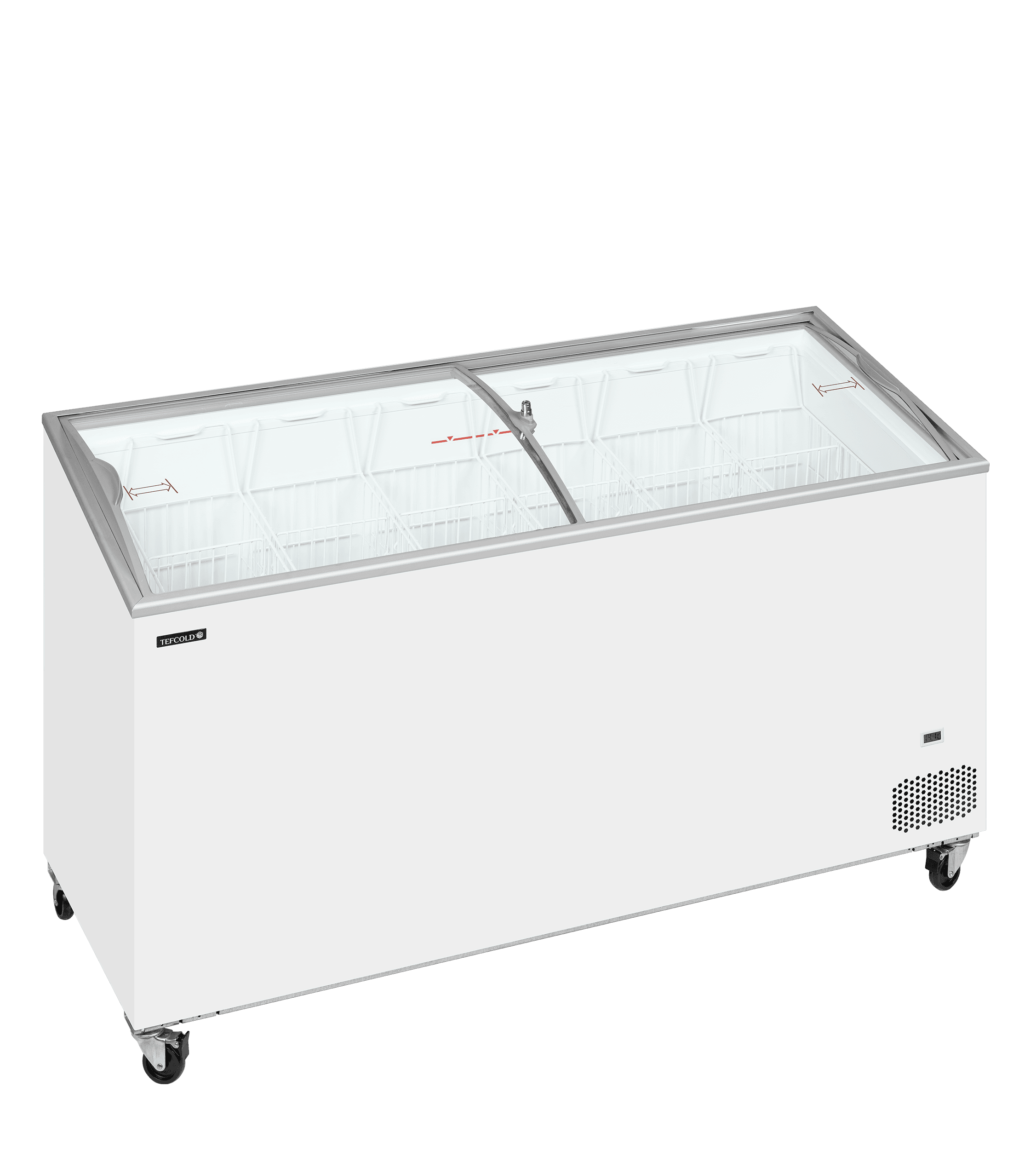 Sliding Curved Glass Lid Chest Freezer — image 1