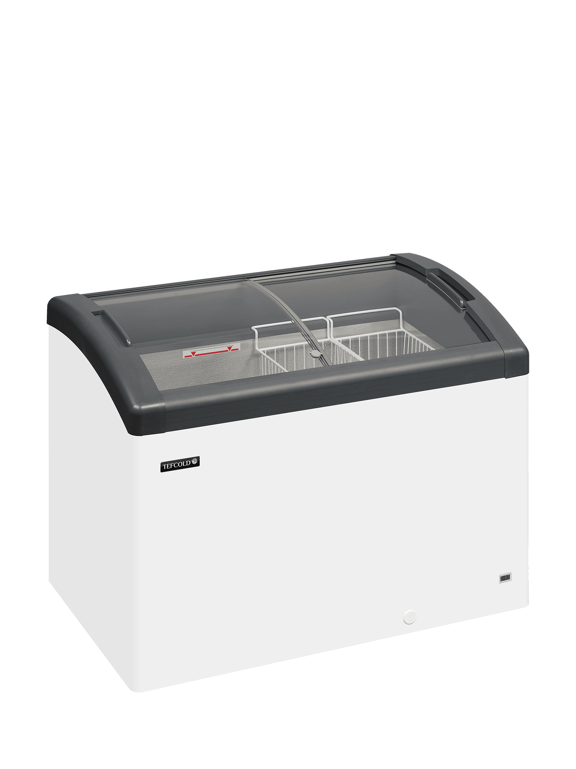 Sliding Curved Glass Lid Chest Freezer — image 1