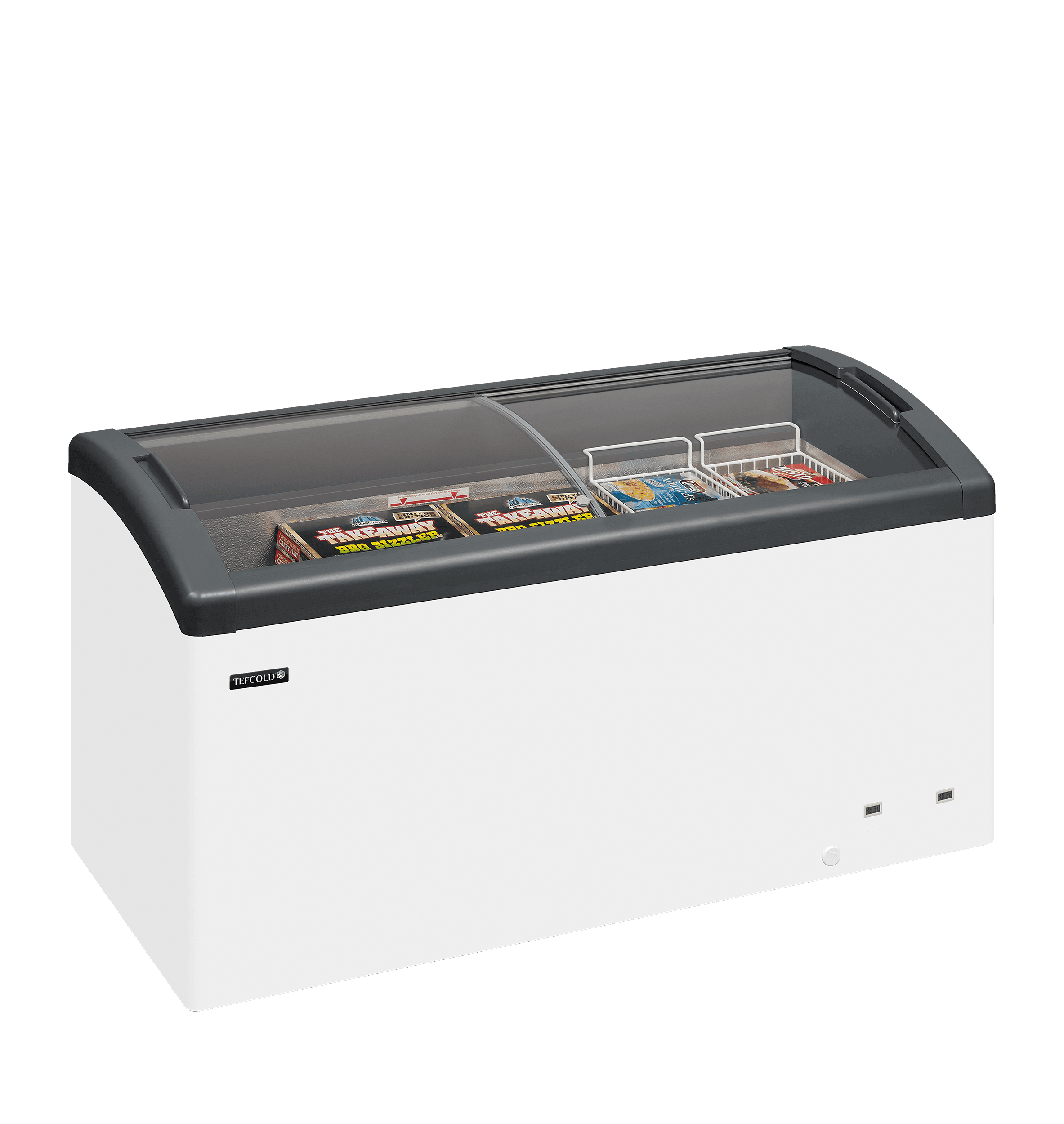 Sliding Curved Glass Lid Chest Freezer — image 2