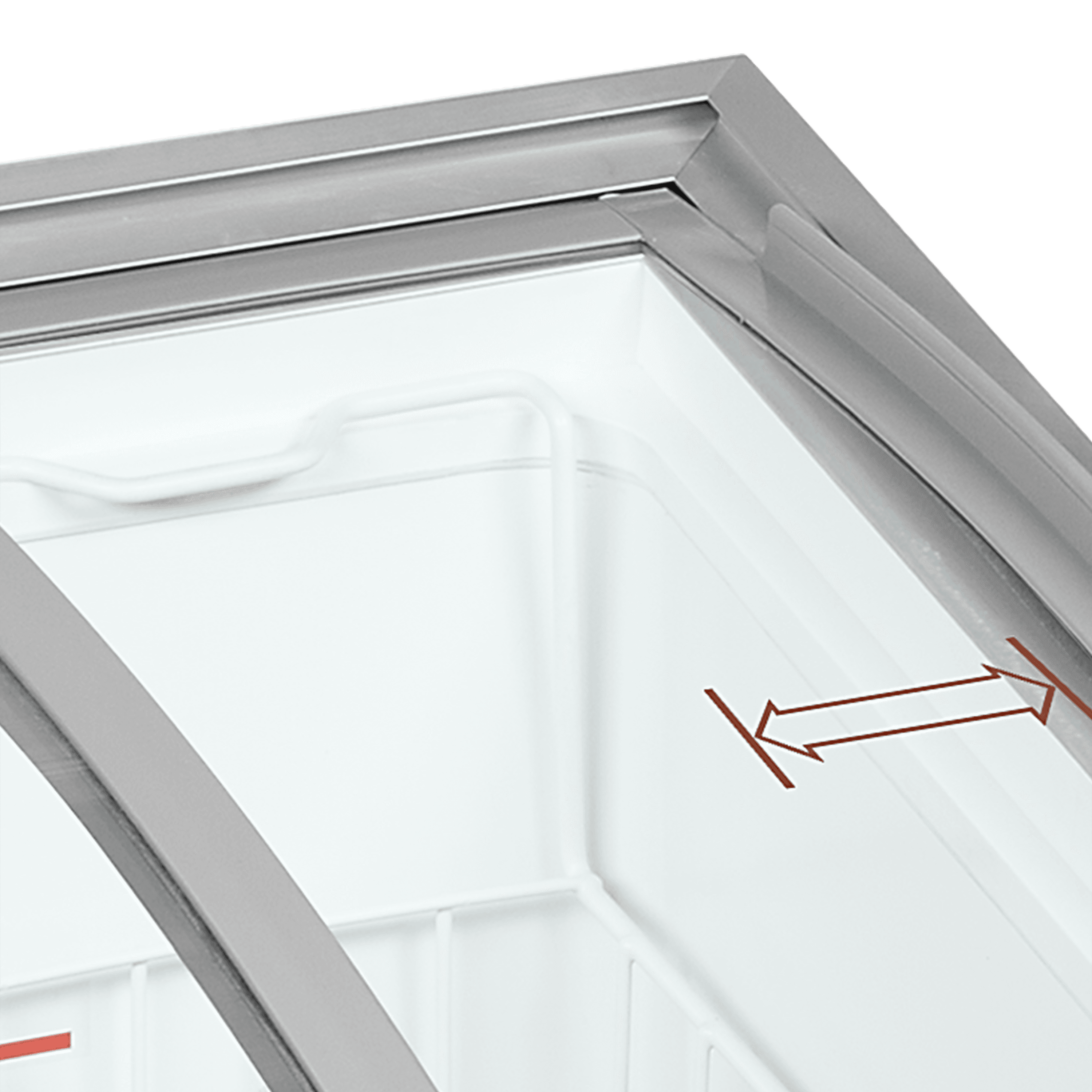Sliding Curved Glass Lid Chest Freezer — image 3