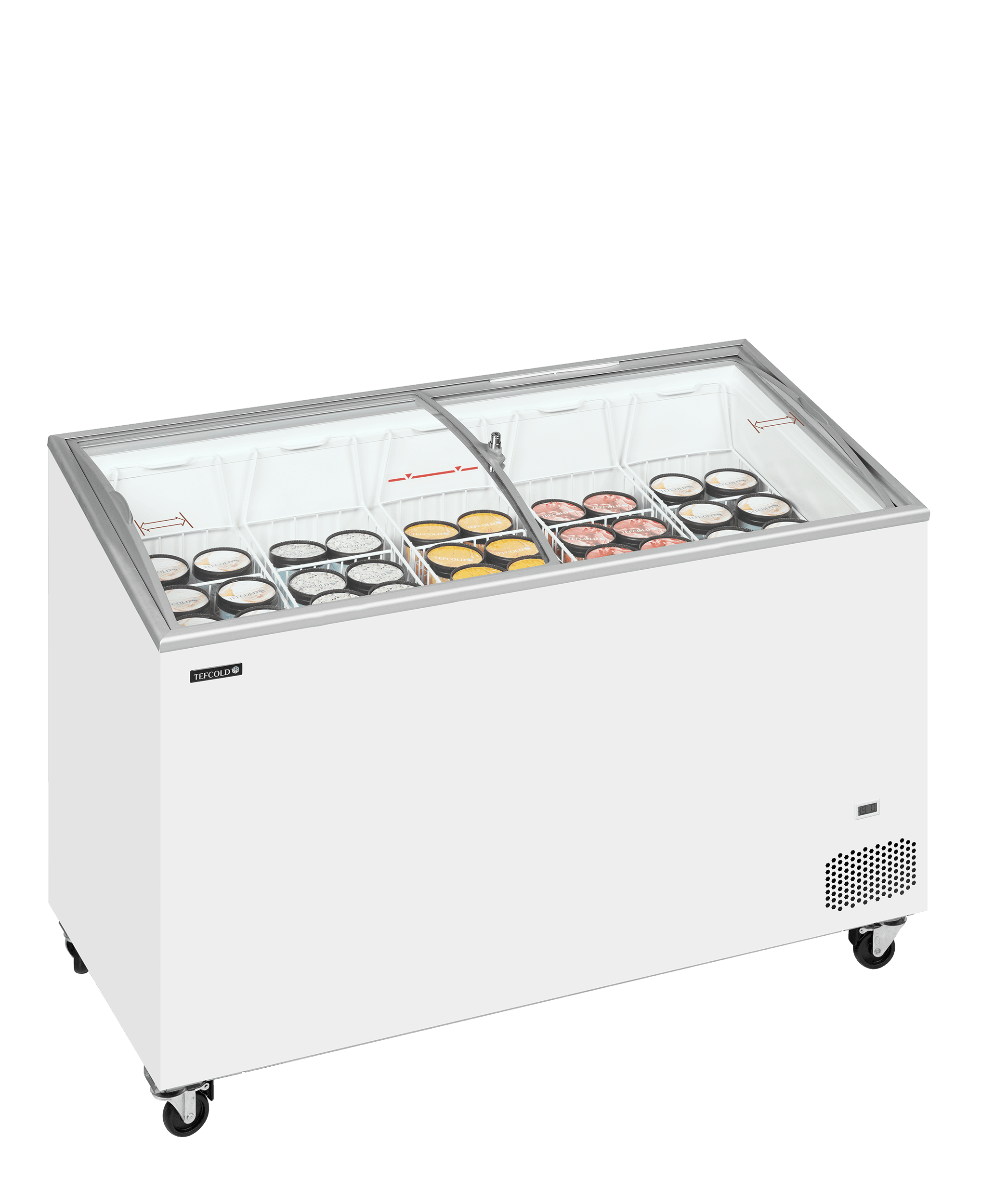 Sliding Curved Glass Lid Chest Freezer — image 2
