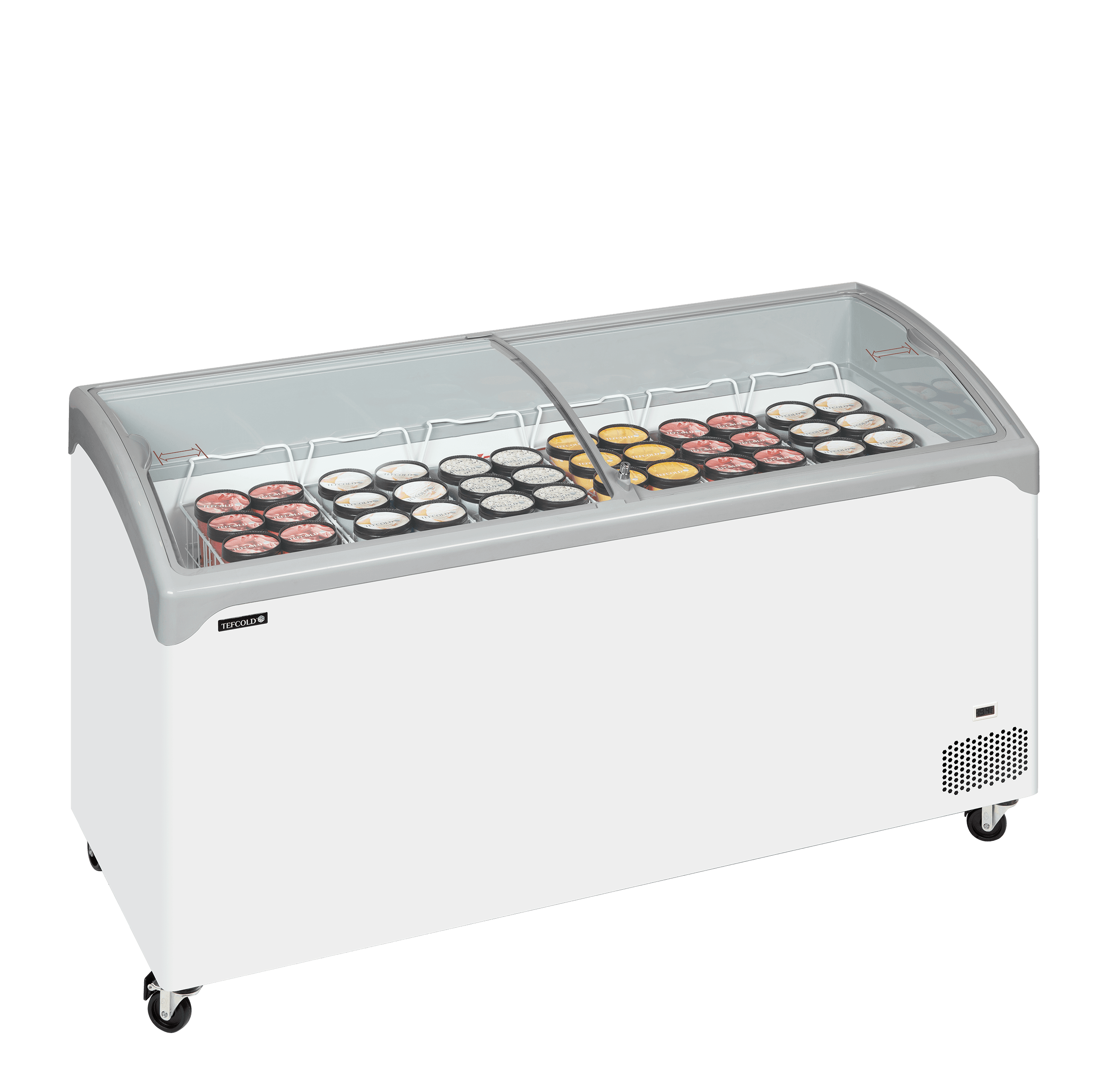 Sliding Curved Glass Lid Chest Freezer — image 2