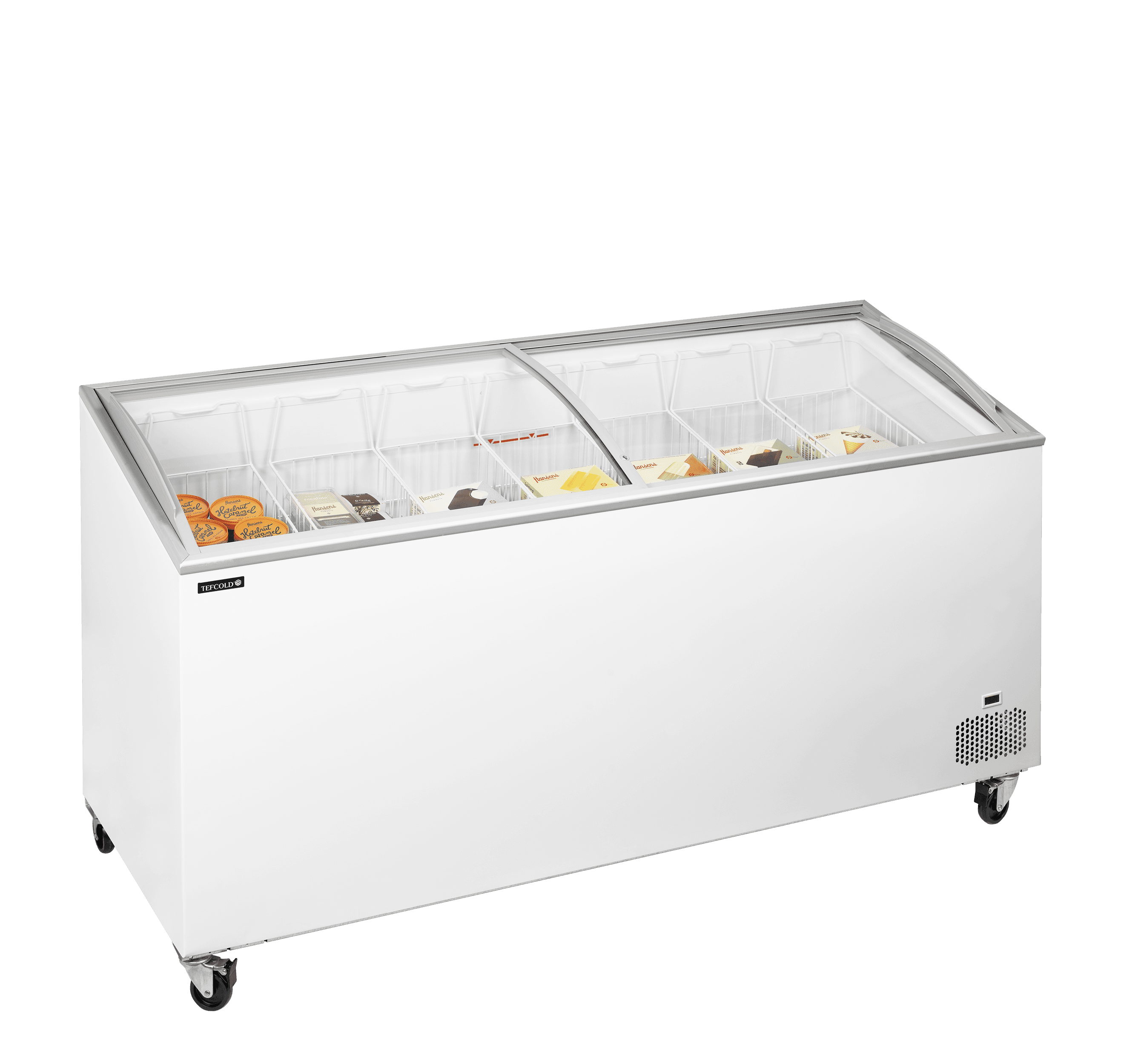 Sliding Curved Glass Lid Chest Freezer — image 2