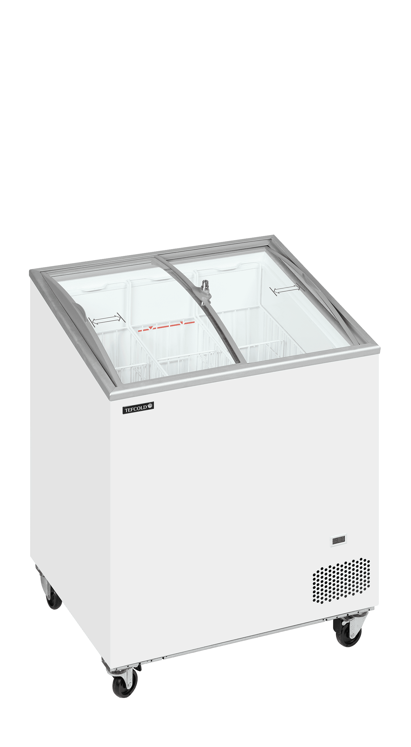 Sliding Curved Glass Lid Chest Freezer — image 1