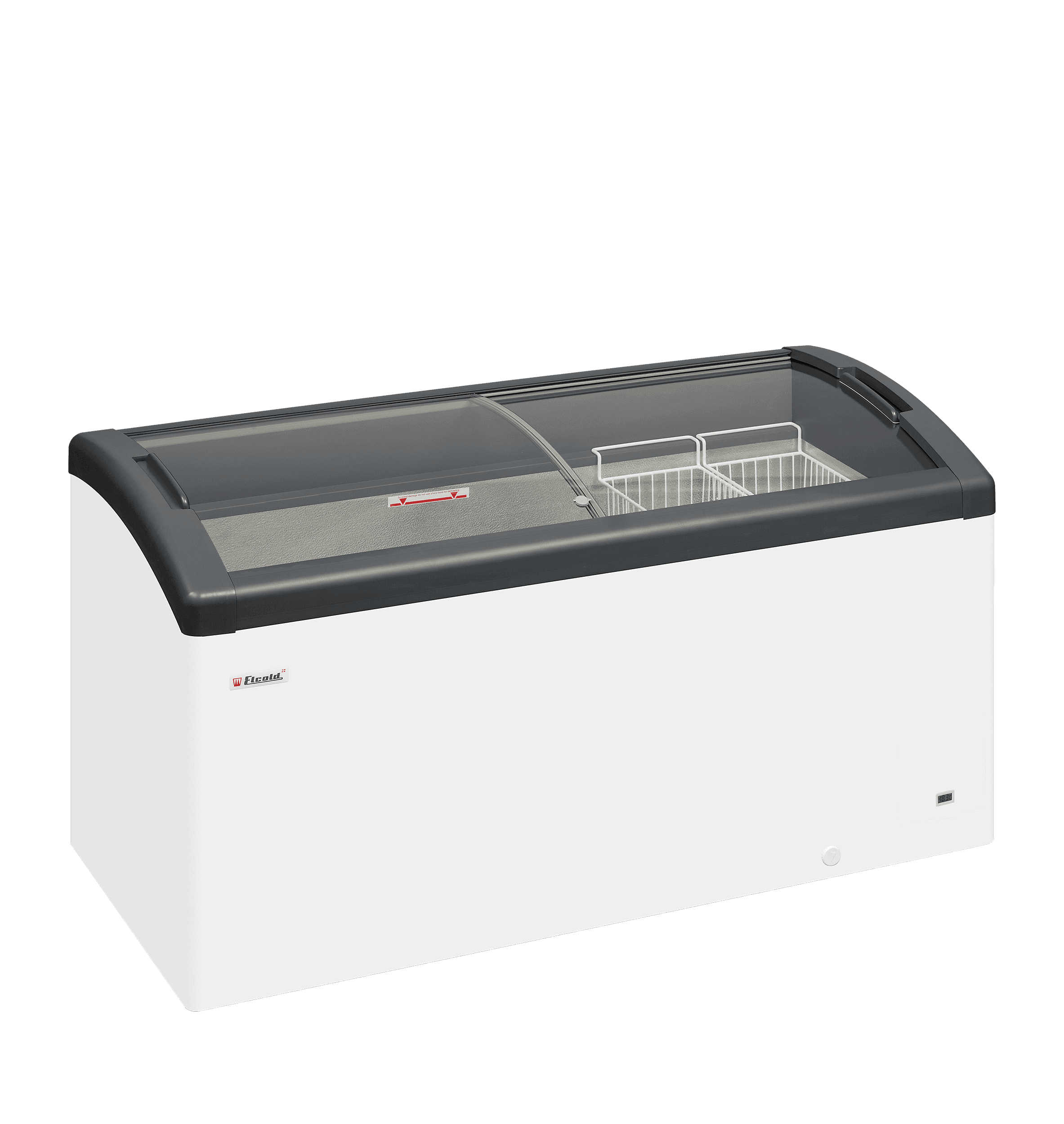 Sliding Curved Glass Lid Chest Freezer — image 1