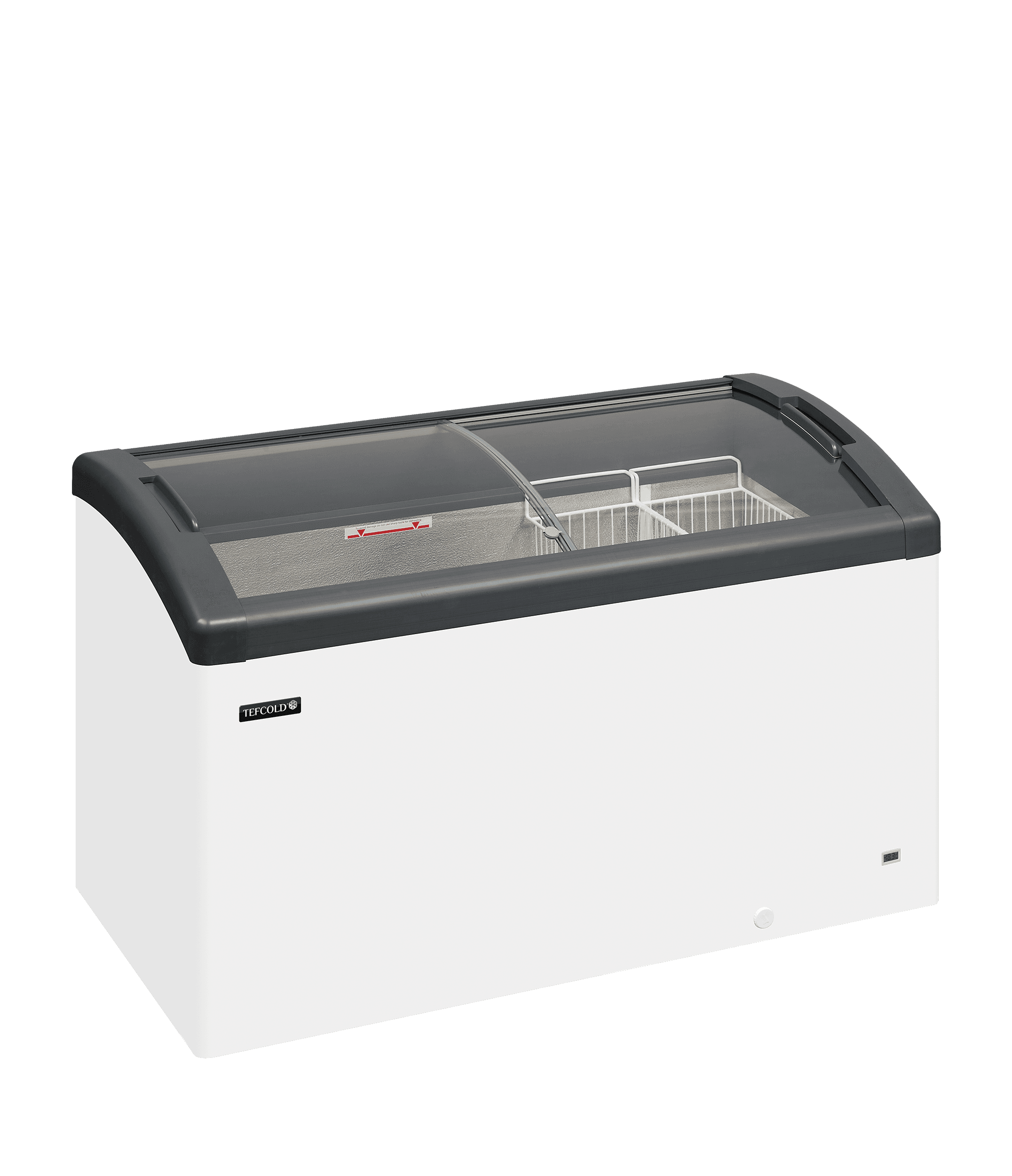 Sliding Curved Glass Lid Chest Freezer — image 1