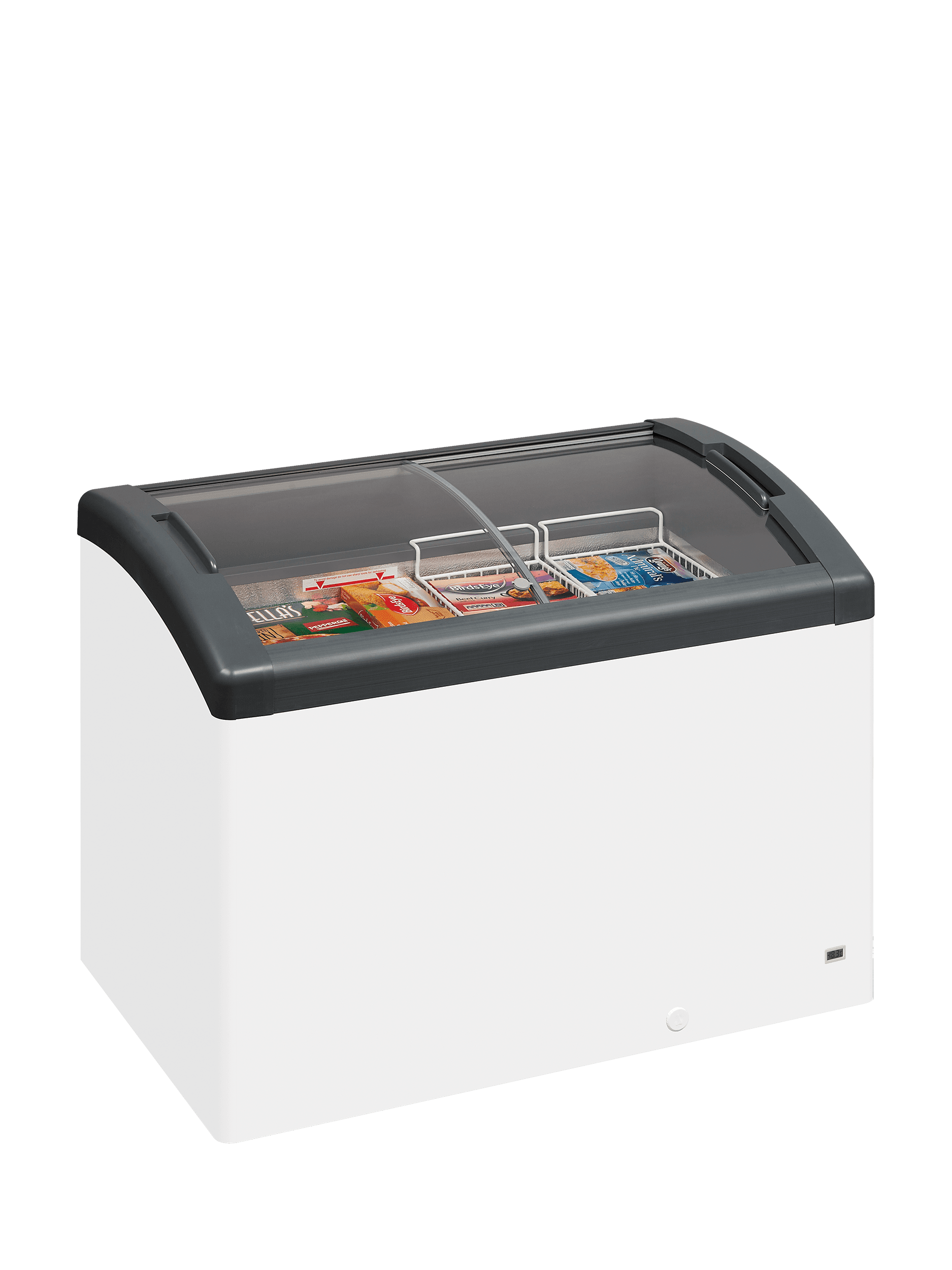 Sliding Curved Glass Lid Chest Freezer — image 2