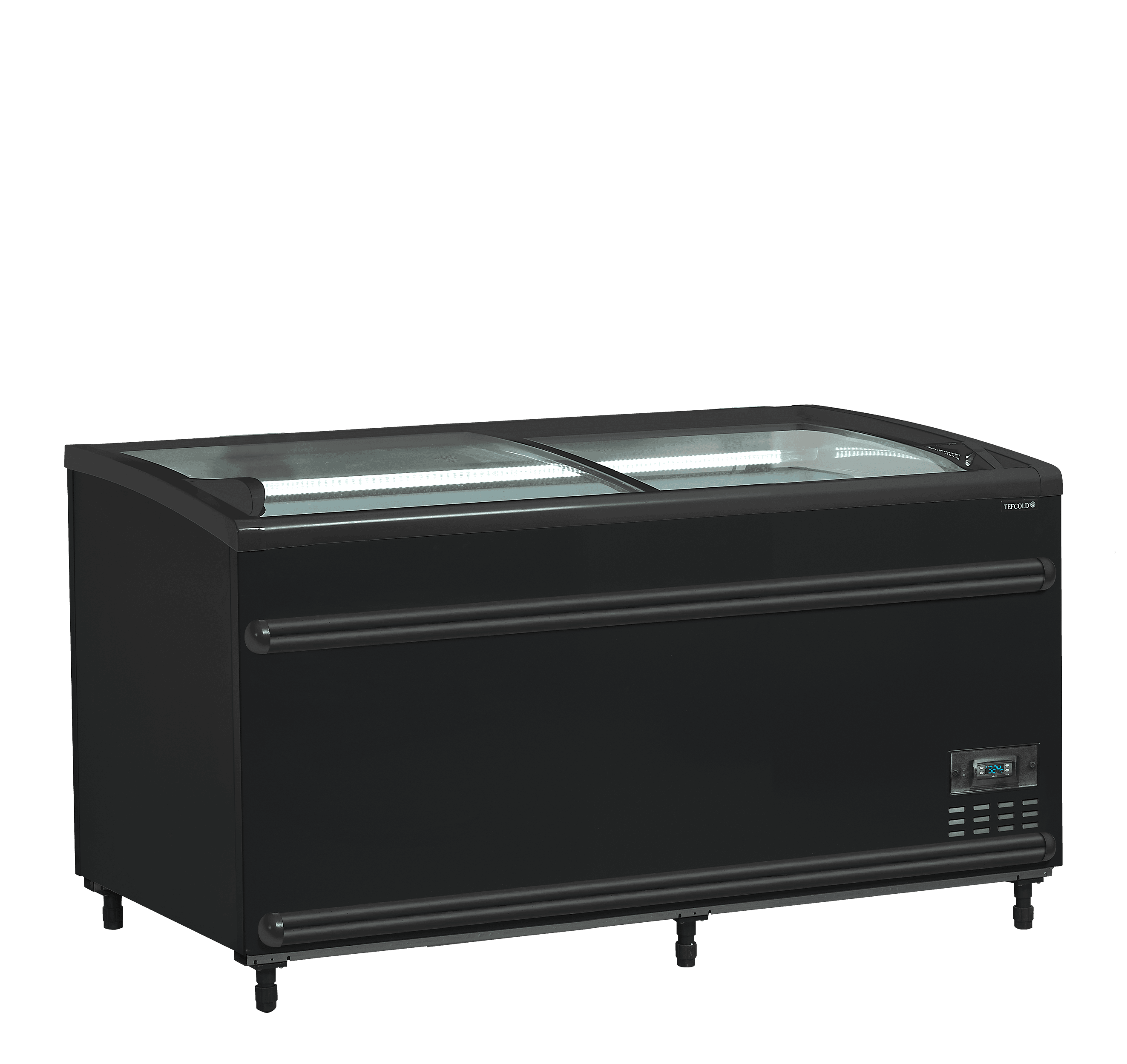 Black Supermarket Cooler / Freezer — image 1