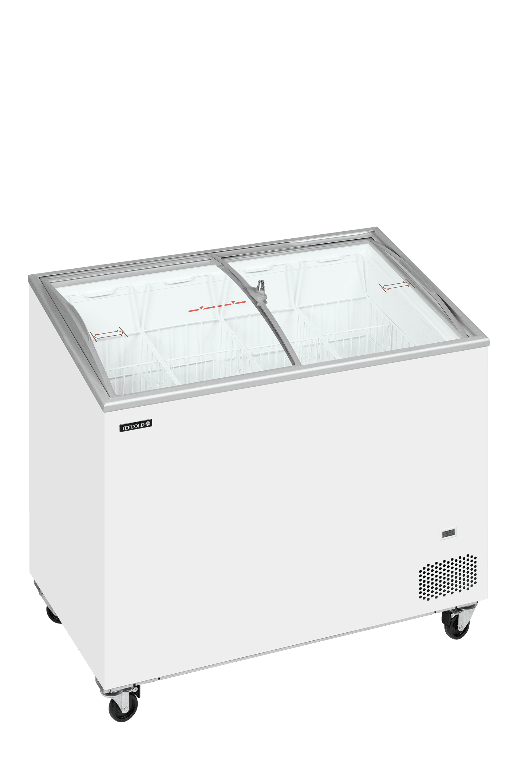 Sliding Curved Glass Lid Chest Freezer — image 1