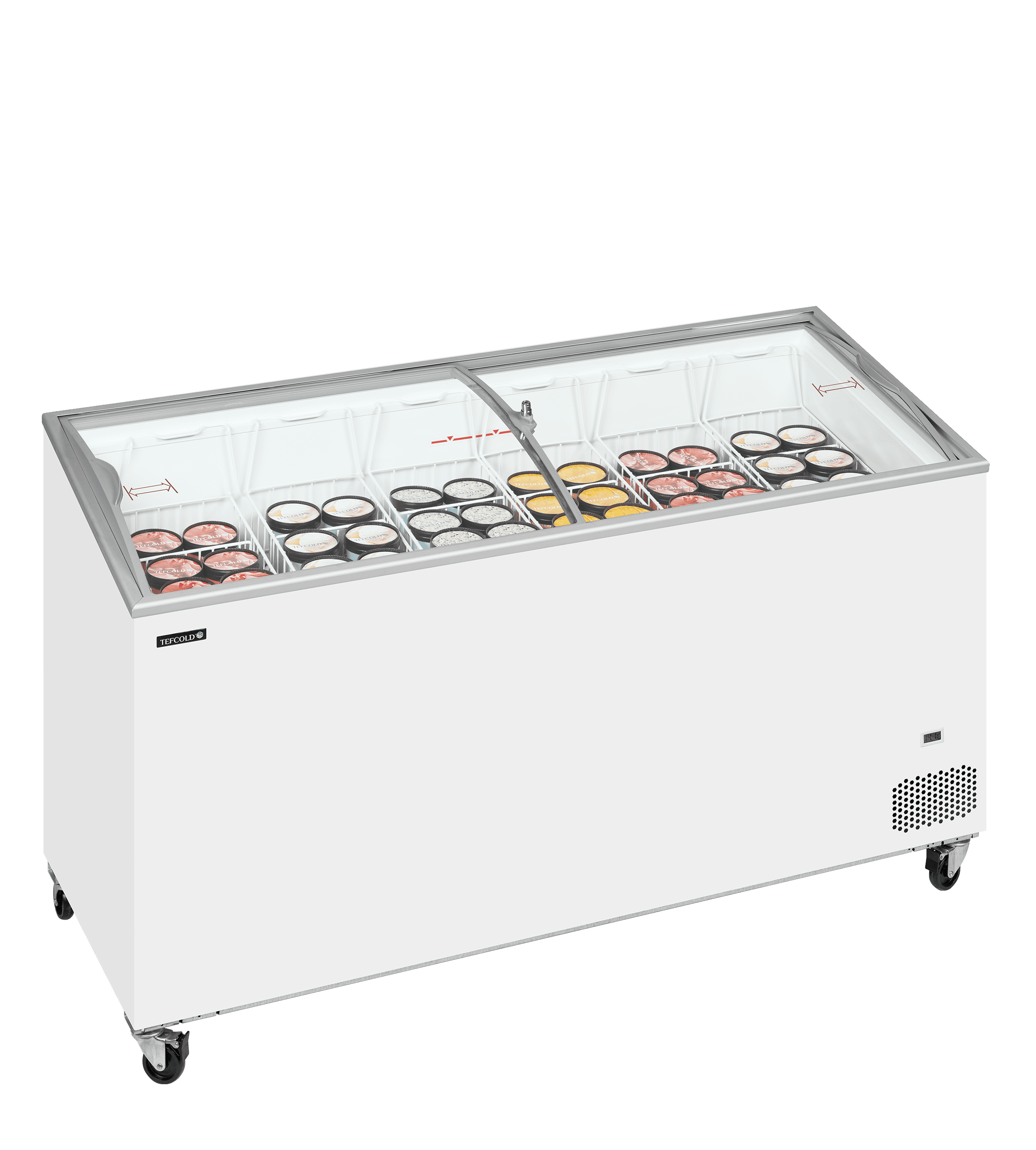 Sliding Curved Glass Lid Chest Freezer — image 2