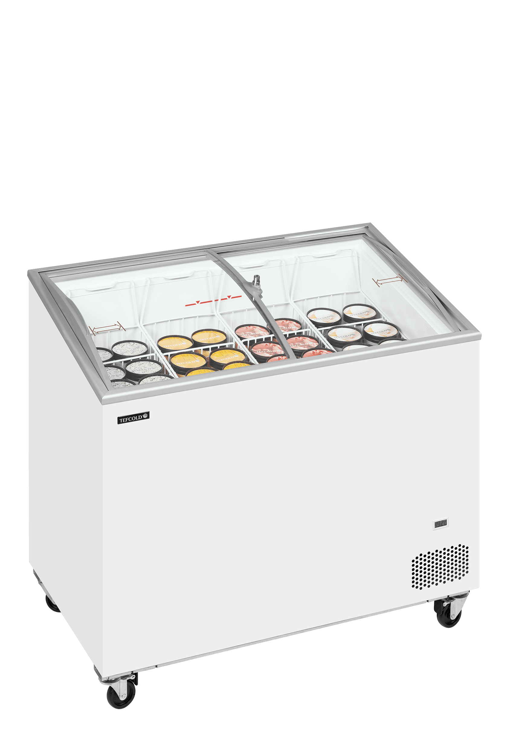 Sliding Curved Glass Lid Chest Freezer — image 2