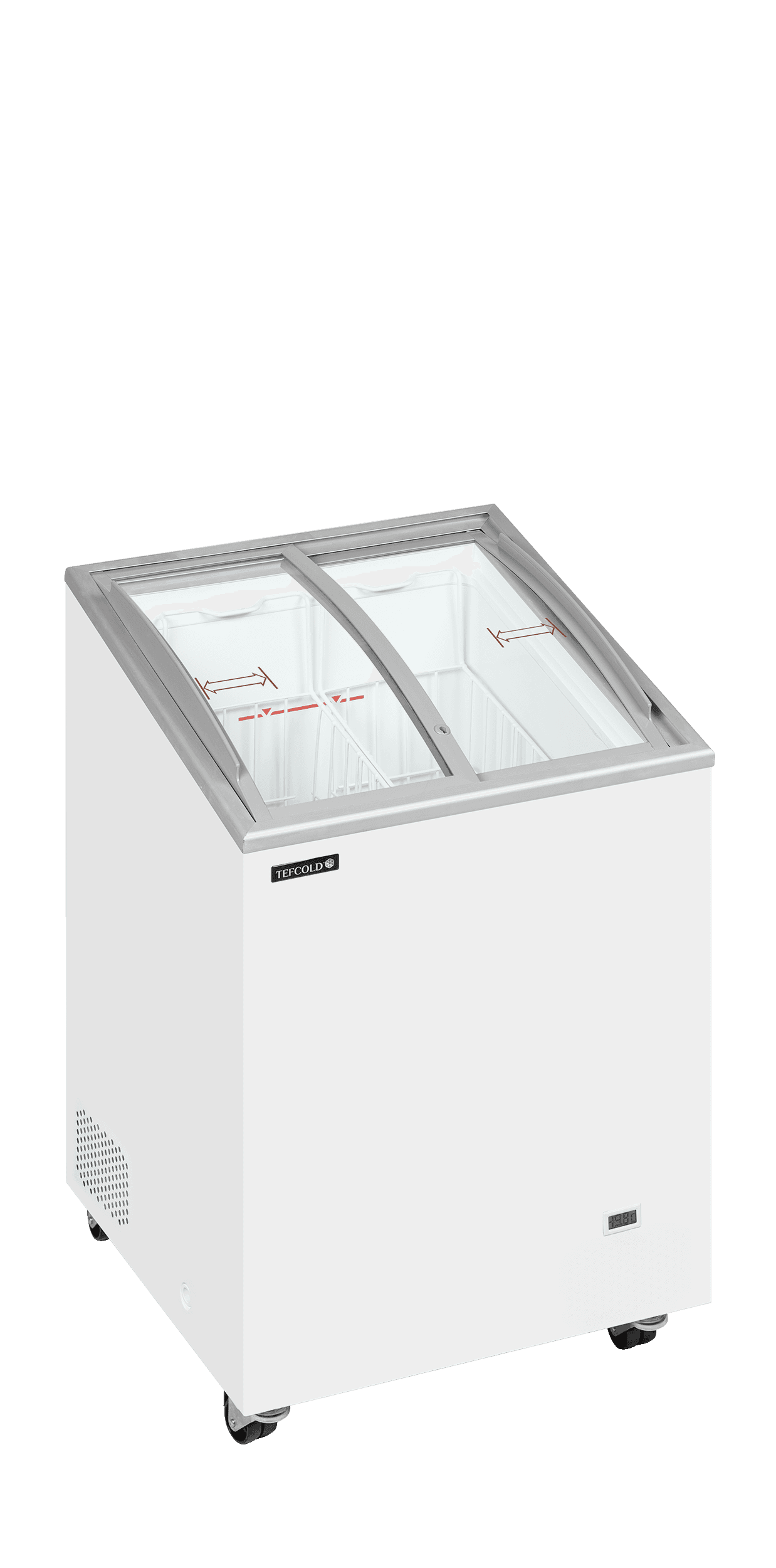 Sliding Curved Glass Lid Chest Freezer — image 1