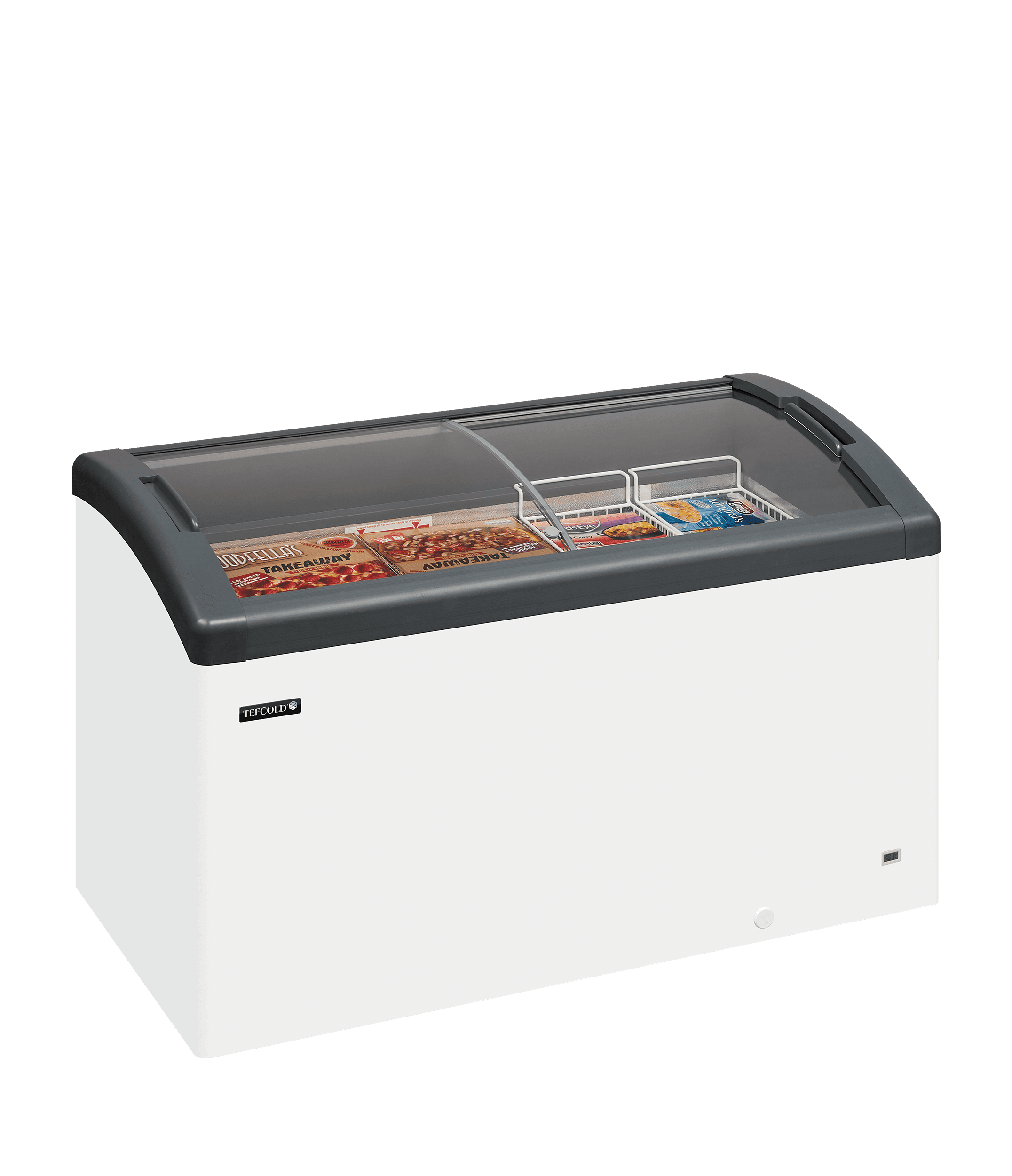 Sliding Curved Glass Lid Chest Freezer — image 2